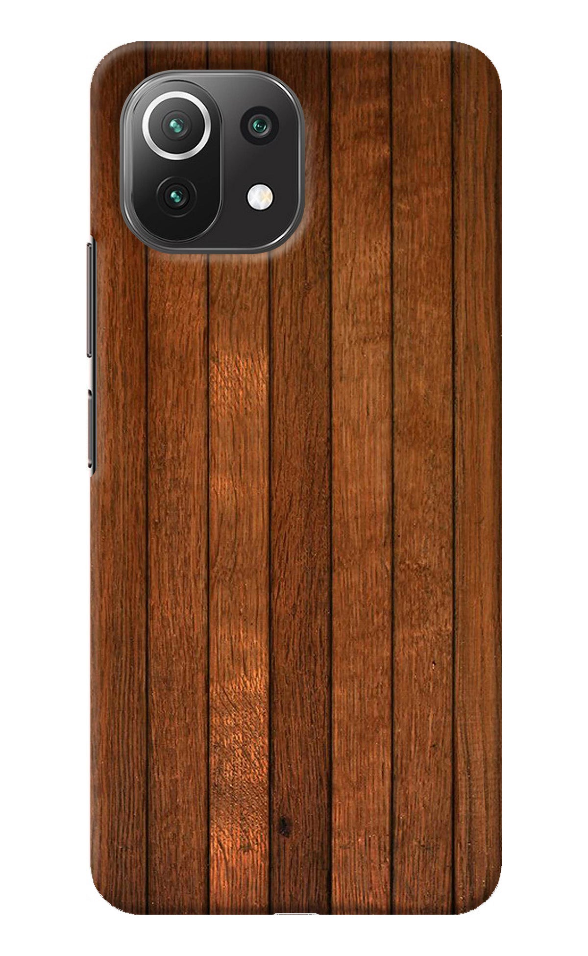 Wooden Artwork Bands Mi 11 Lite NE 5G Back Cover