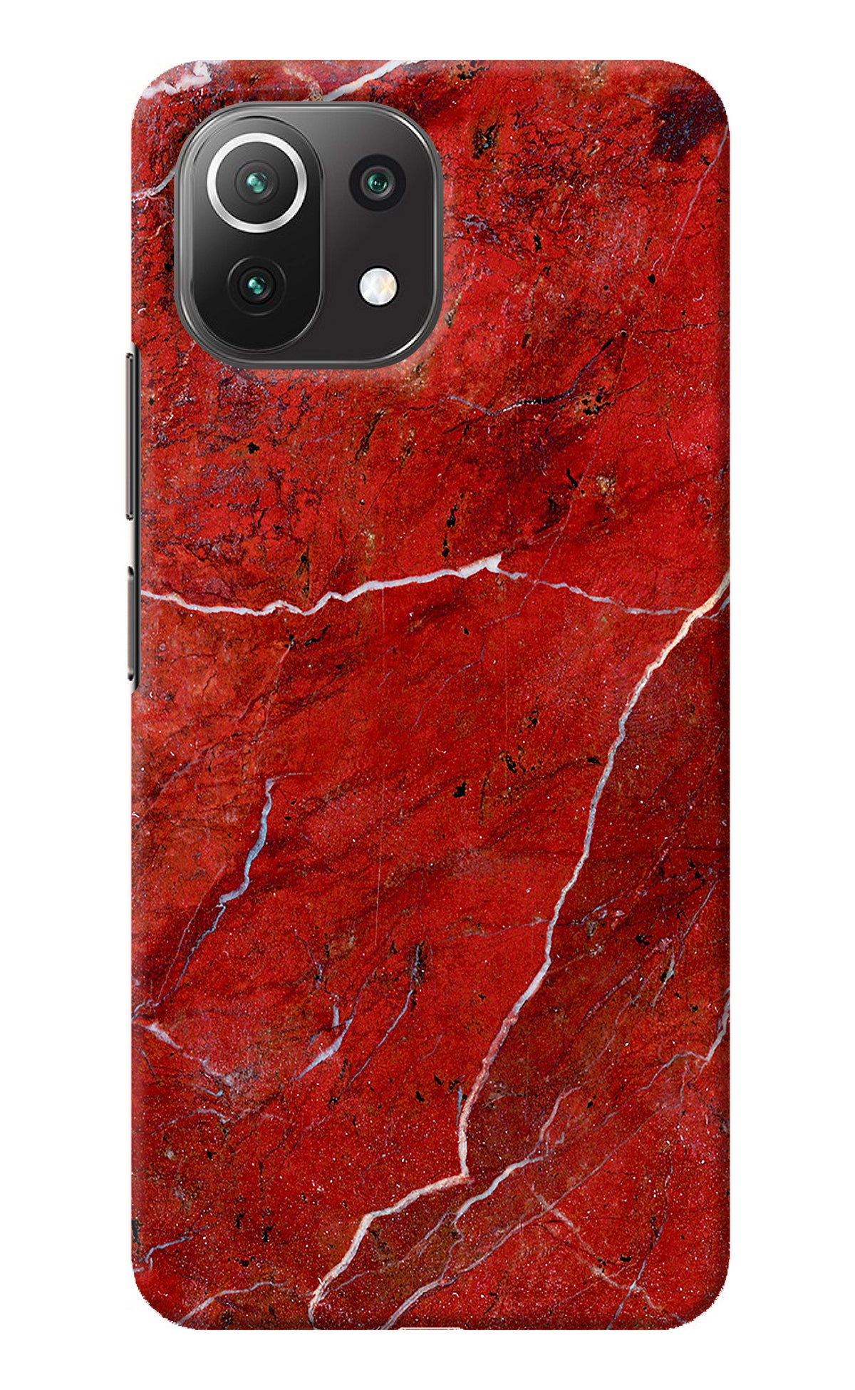 Red Marble Design Mi 11 Lite NE 5G Back Cover