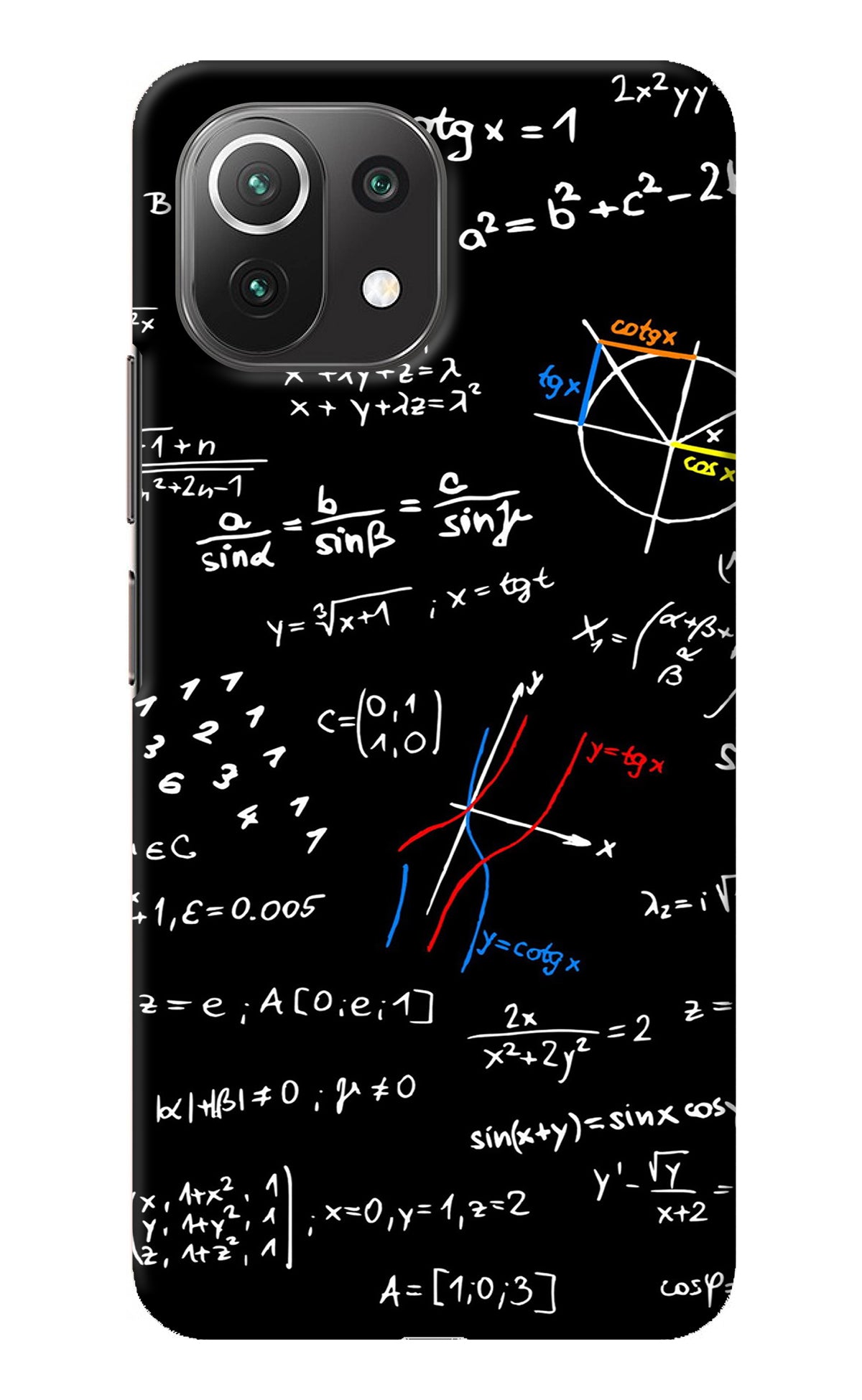 Mathematics Formula Mi 11 Lite NE 5G Back Cover