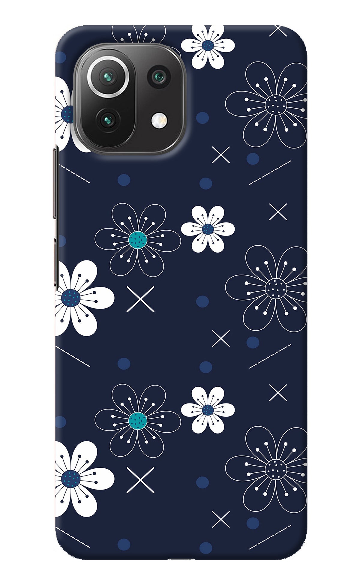 Flowers Mi 11 Lite NE 5G Back Cover