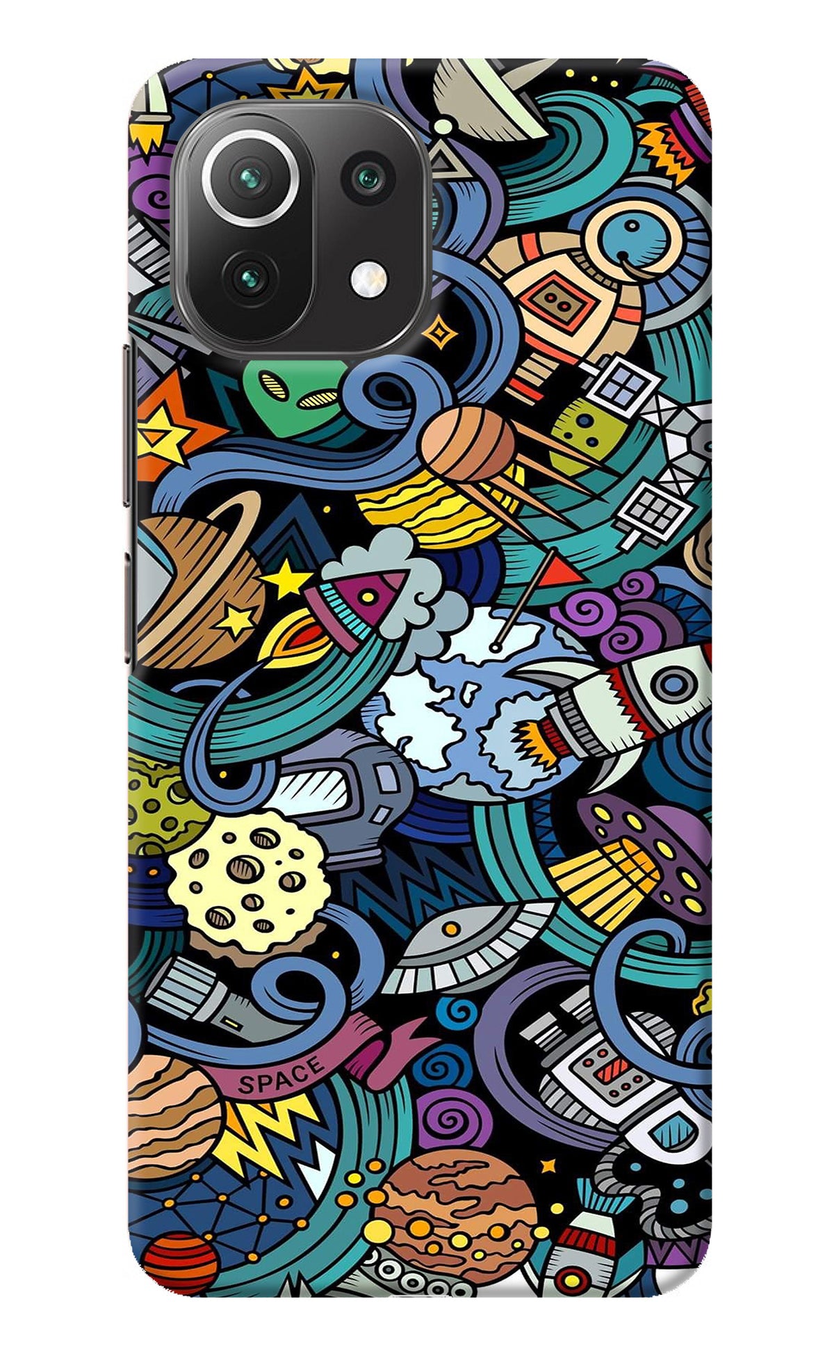 Space Abstract Mi 11 Lite NE 5G Back Cover