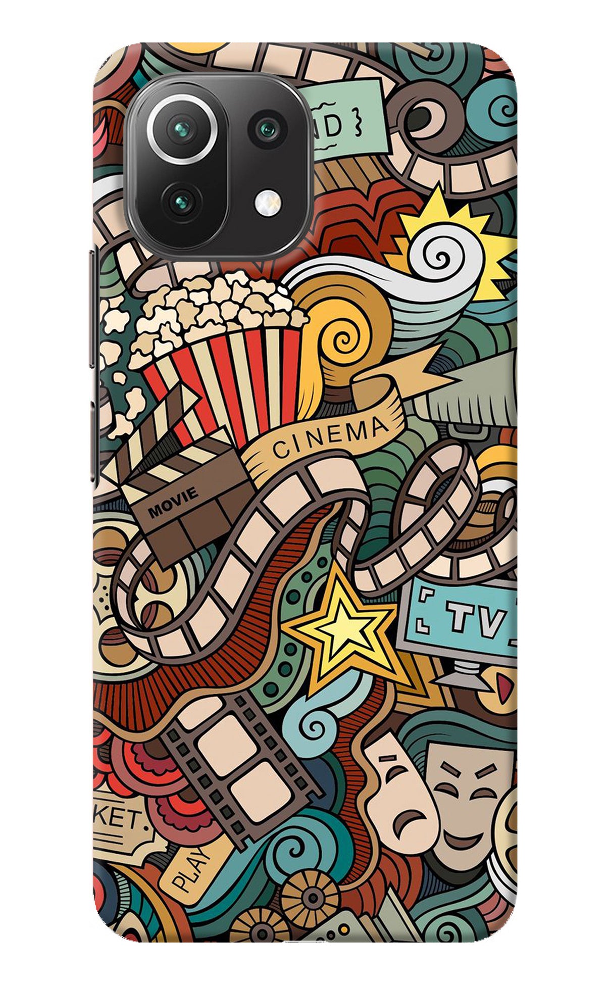 Cinema Abstract Mi 11 Lite NE 5G Back Cover