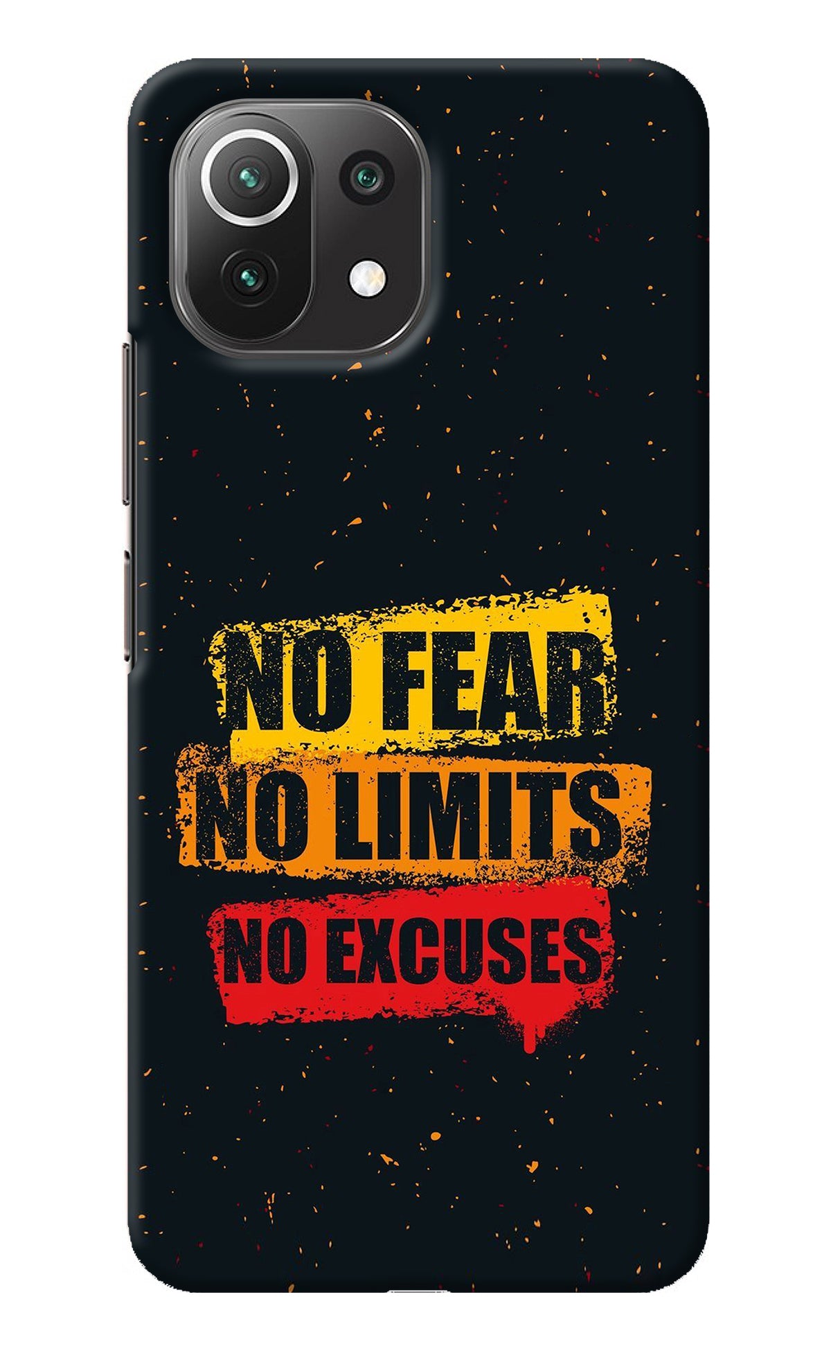 No Fear No Limits No Excuse Mi 11 Lite NE 5G Back Cover