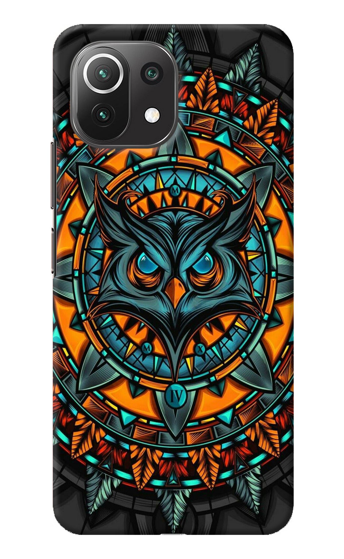 Angry Owl Art Mi 11 Lite NE 5G Back Cover