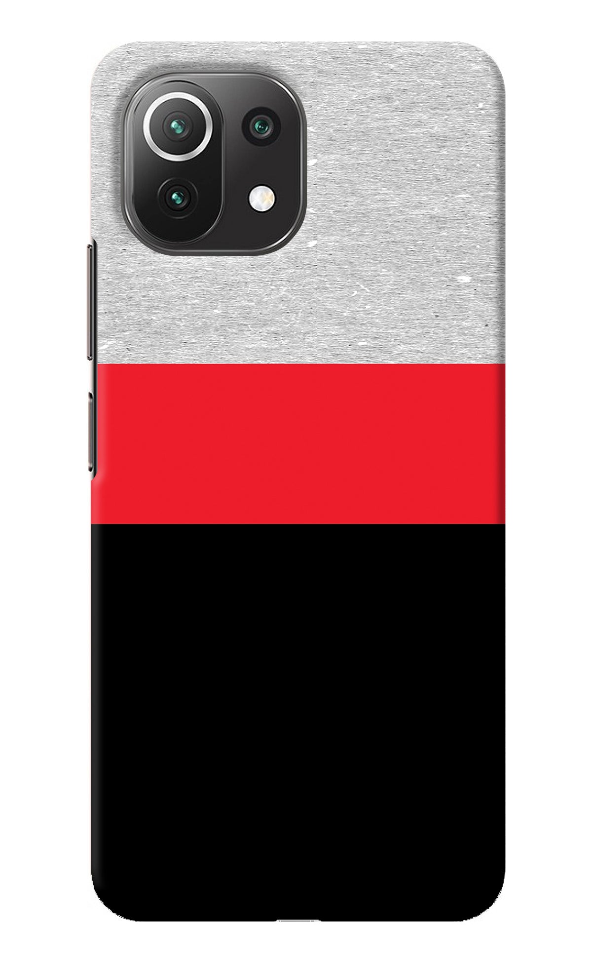 Tri Color Pattern Mi 11 Lite NE 5G Back Cover