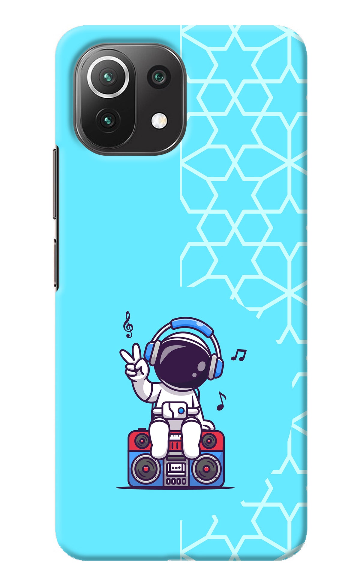 Cute Astronaut Chilling Mi 11 Lite NE 5G Back Cover