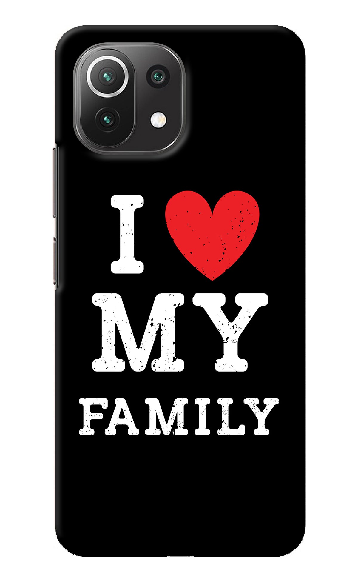 I Love My Family Mi 11 Lite NE 5G Back Cover