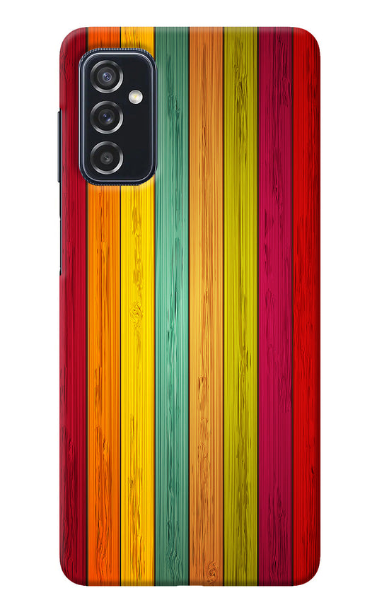 Multicolor Wooden Samsung M52 5G Back Cover