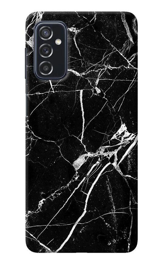 Black Marble Pattern Samsung M52 5G Back Cover