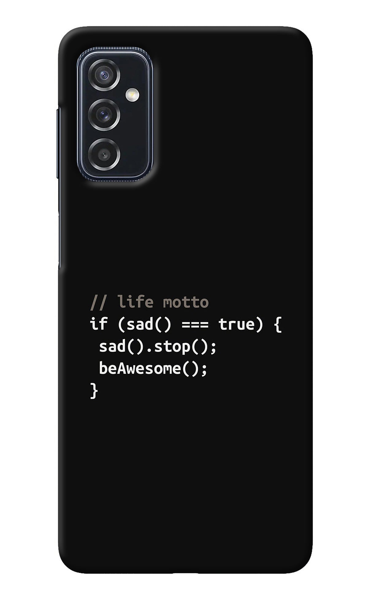 Life Motto Code Samsung M52 5G Back Cover