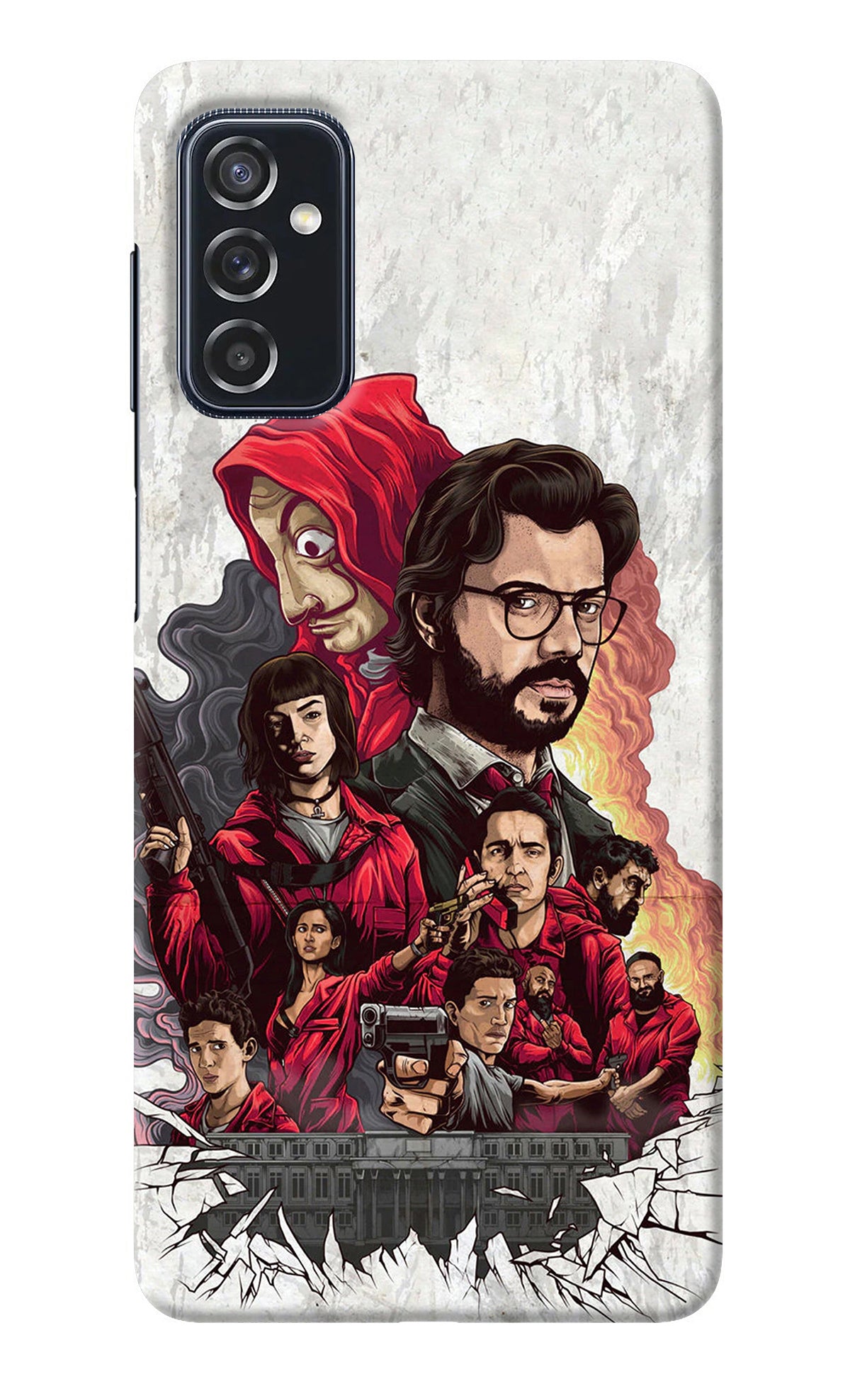 Money Heist Artwork Samsung M52 5G Back Cover