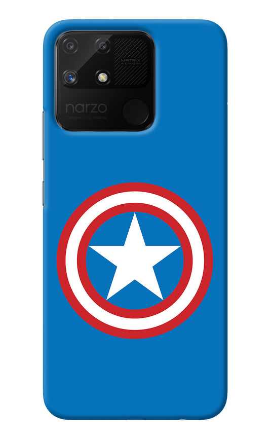 Captain America Logo Realme Narzo 50A Back Cover