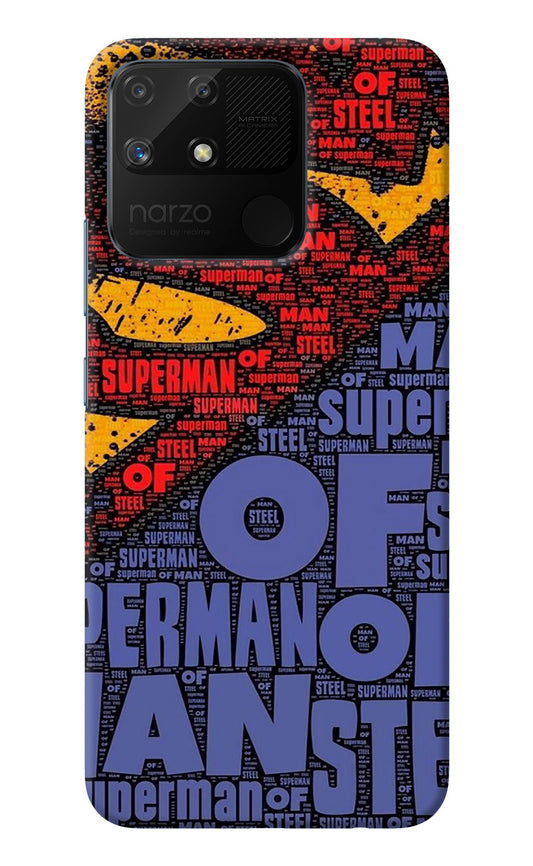 Superman Realme Narzo 50A Back Cover