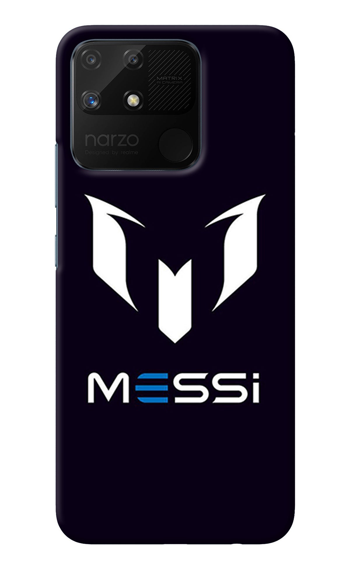 Messi Logo Realme Narzo 50A Back Cover