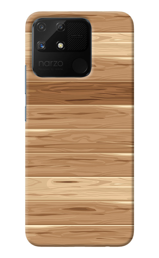 Wooden Vector Realme Narzo 50A Back Cover