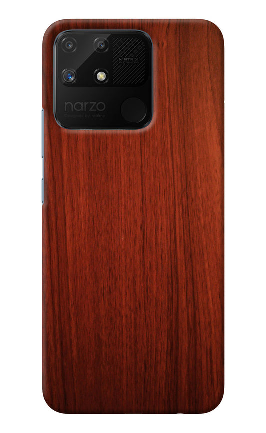 Wooden Plain Pattern Realme Narzo 50A Back Cover