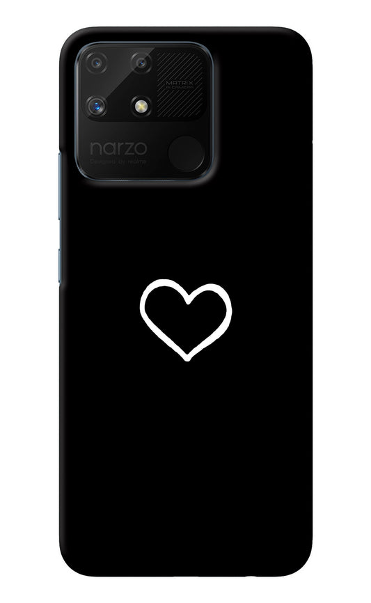 Heart Realme Narzo 50A Back Cover