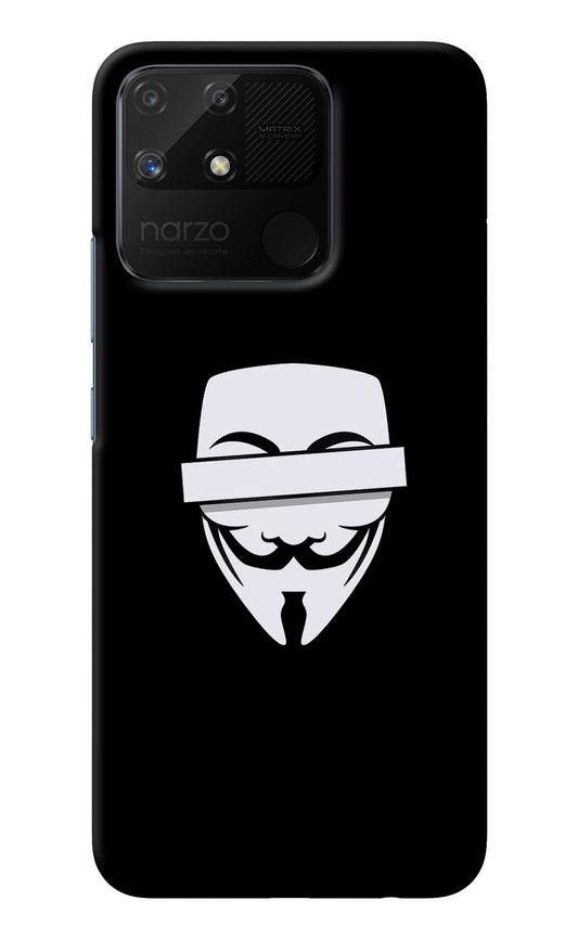Anonymous Face Realme Narzo 50A Back Cover
