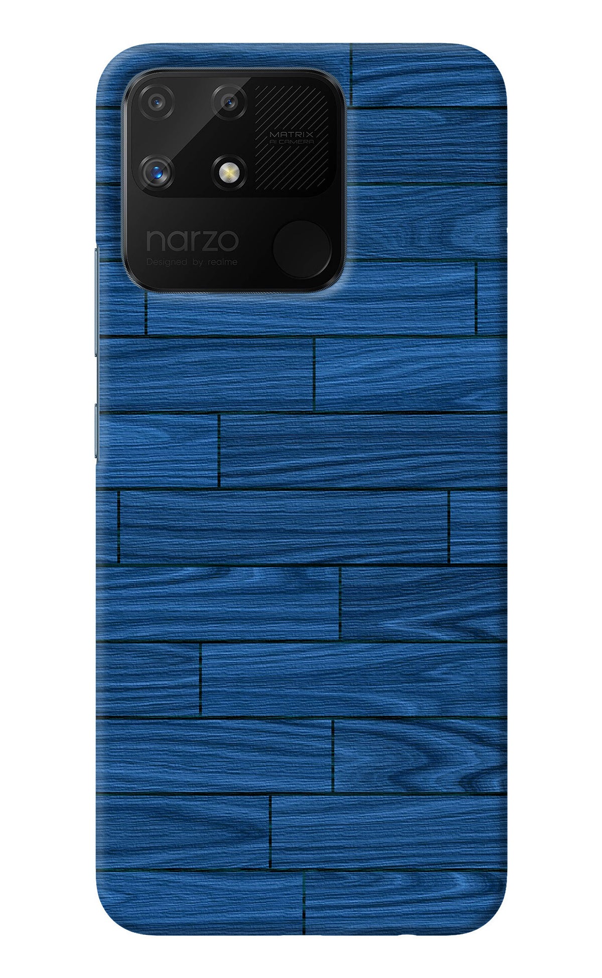 Wooden Texture Realme Narzo 50A Back Cover