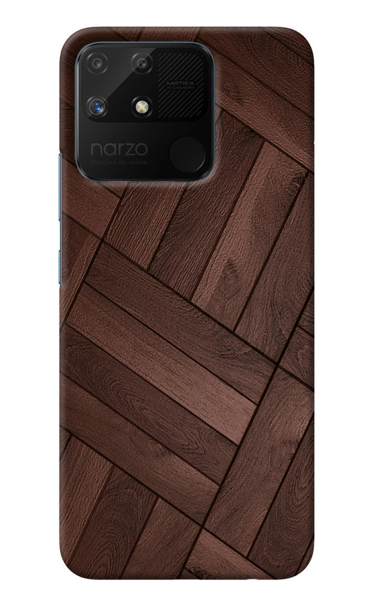 Wooden Texture Design Realme Narzo 50A Back Cover