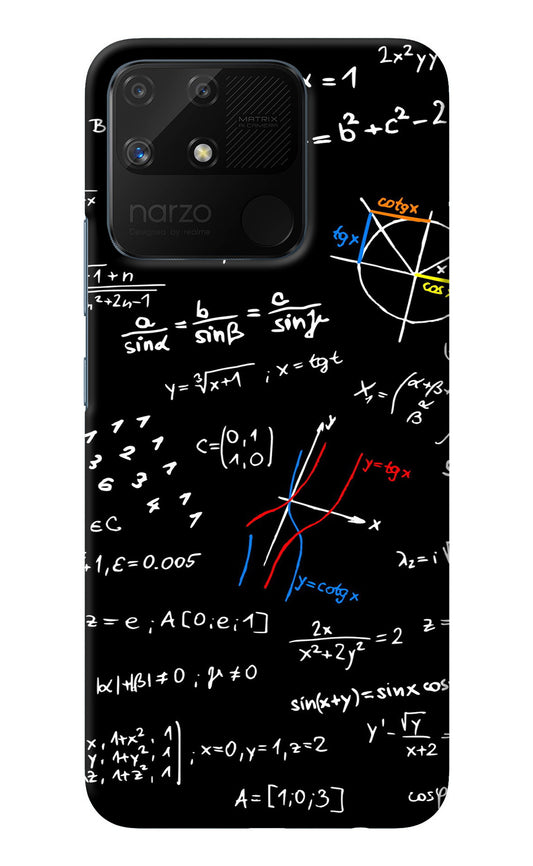 Mathematics Formula Realme Narzo 50A Back Cover