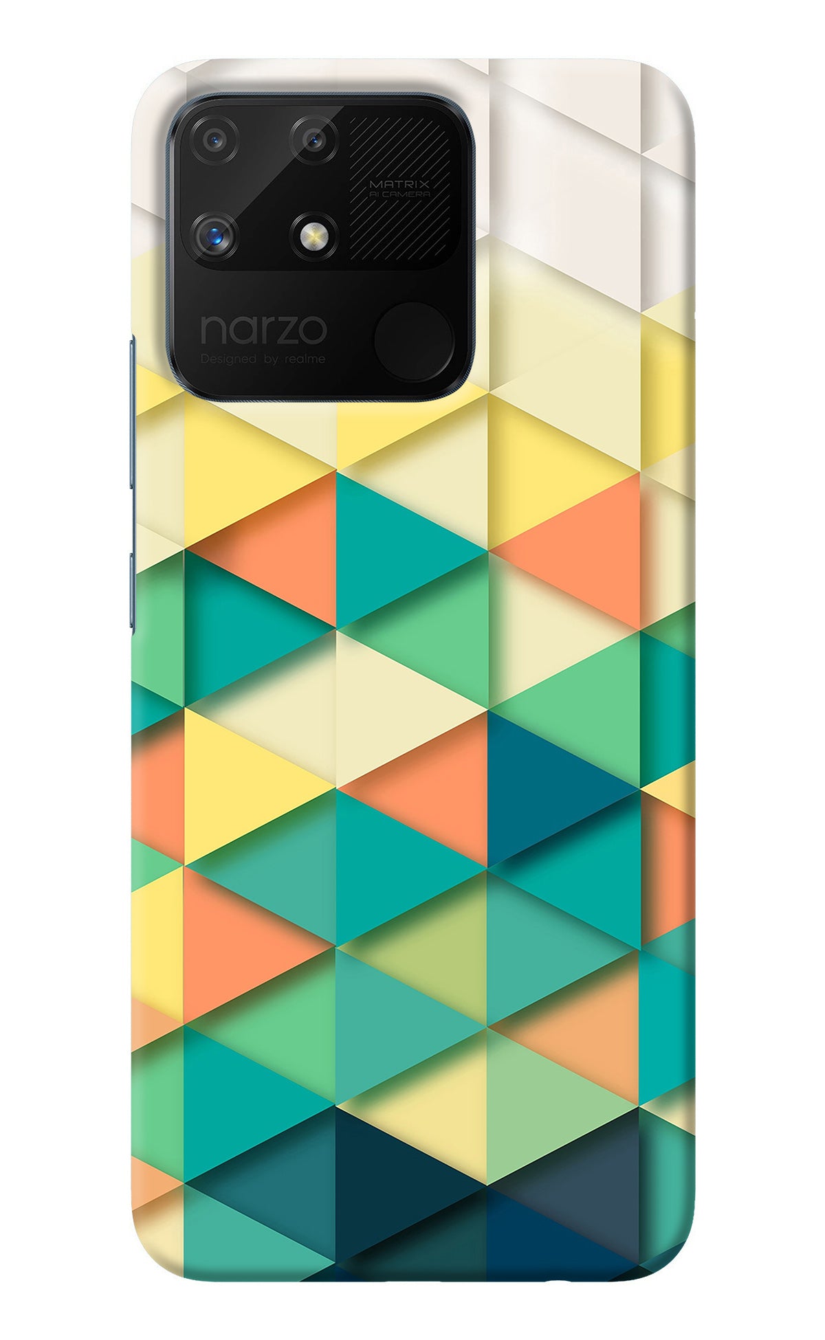 Abstract Realme Narzo 50A Back Cover