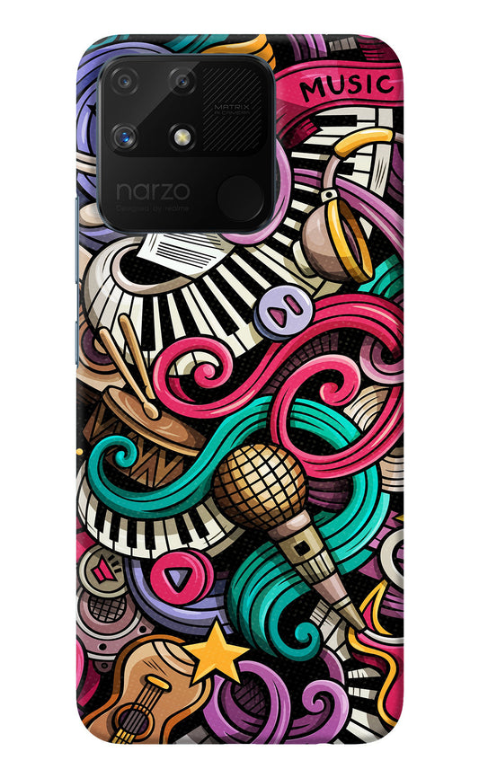 Music Abstract Realme Narzo 50A Back Cover