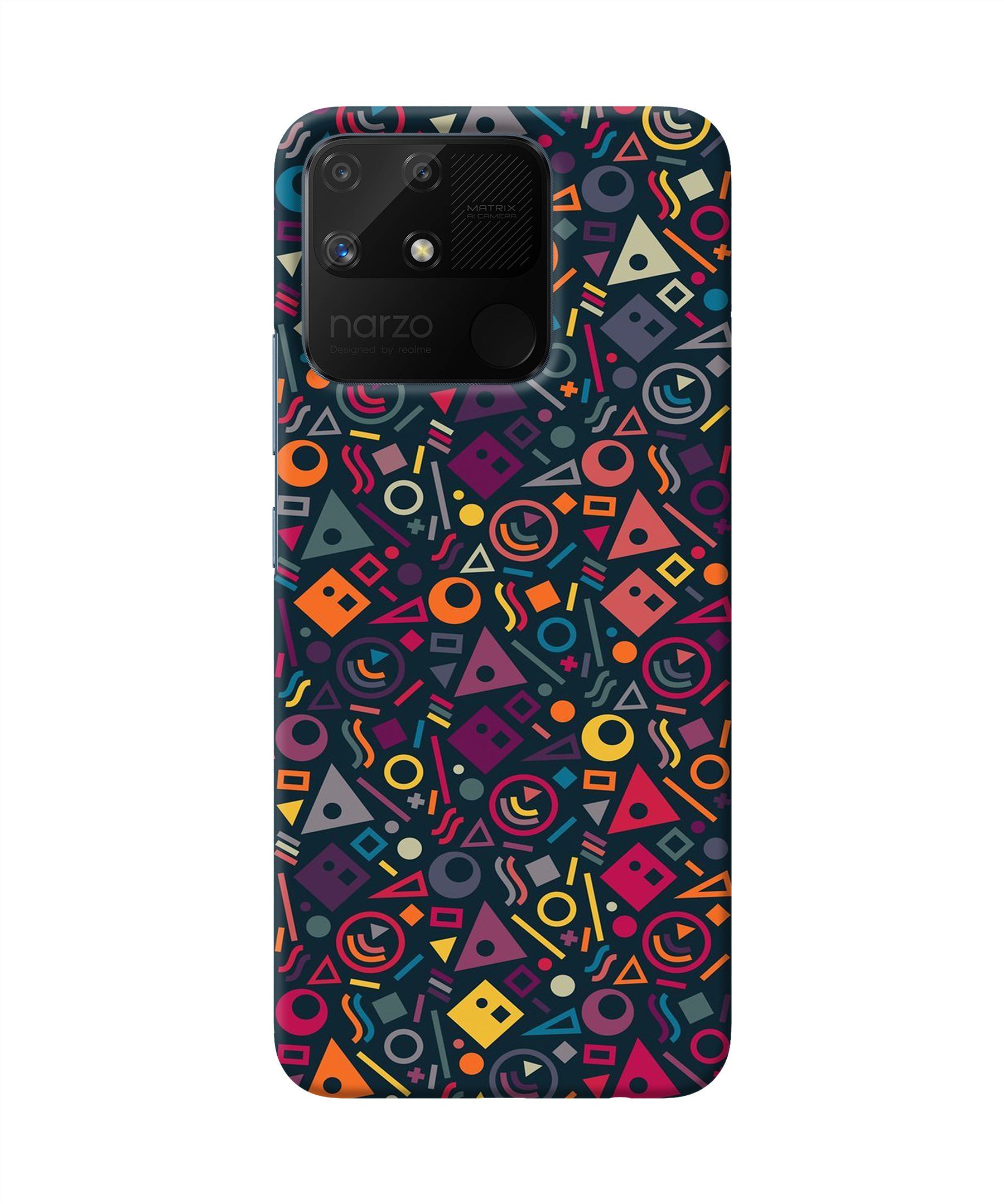 Geometric Abstract Realme Narzo 50A Back Cover