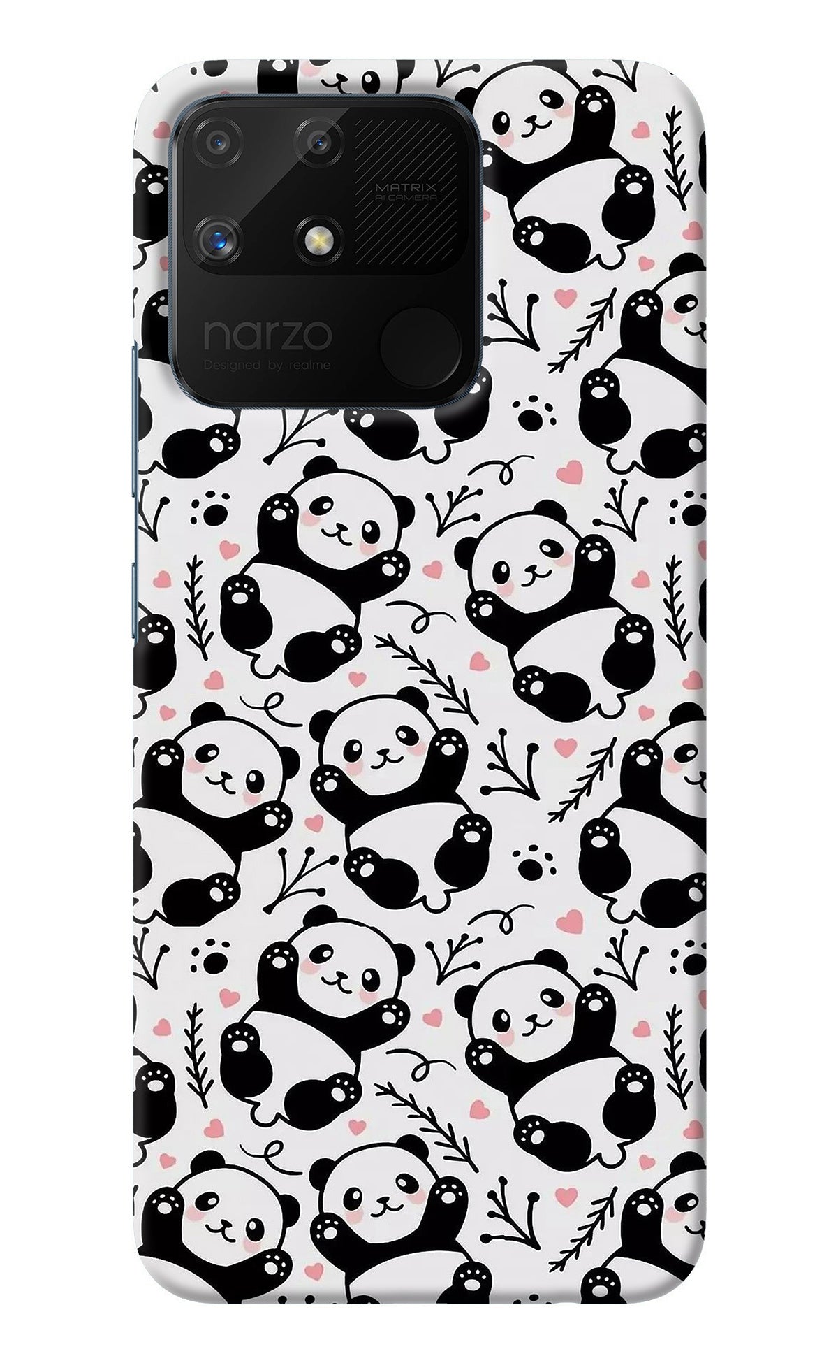 Cute Panda Realme Narzo 50A Back Cover