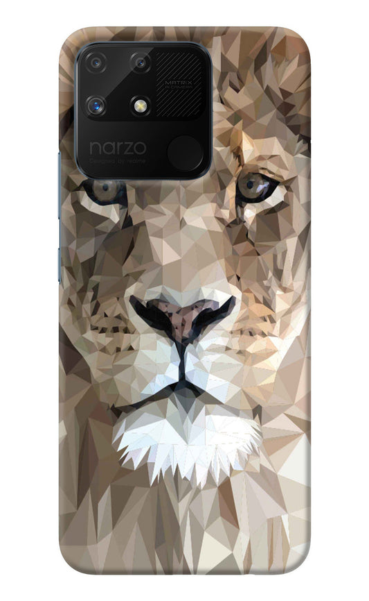 Lion Art Realme Narzo 50A Back Cover
