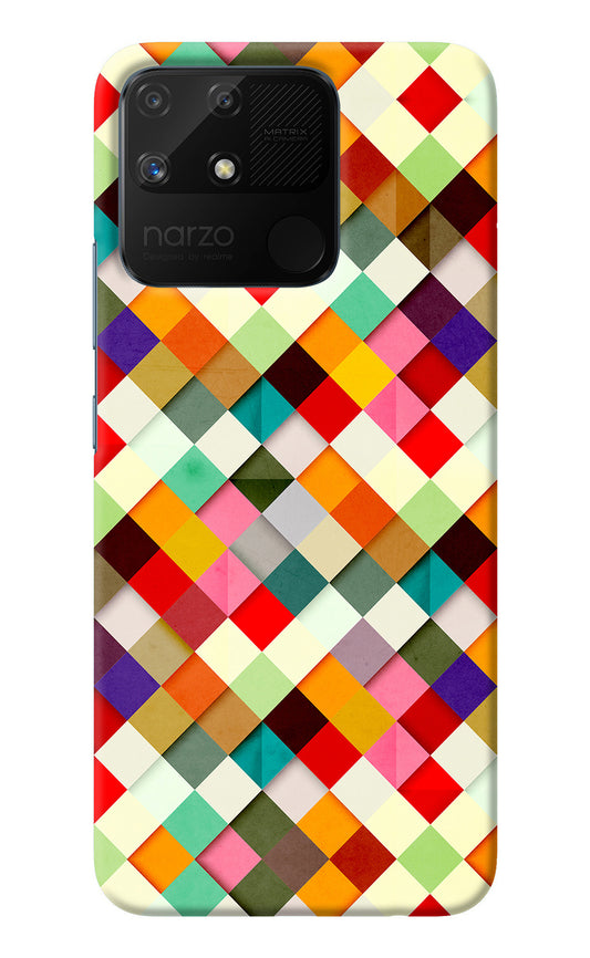 Geometric Abstract Colorful Realme Narzo 50A Back Cover