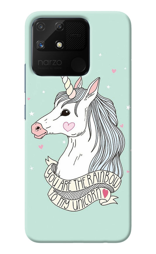 Unicorn Wallpaper Realme Narzo 50A Back Cover