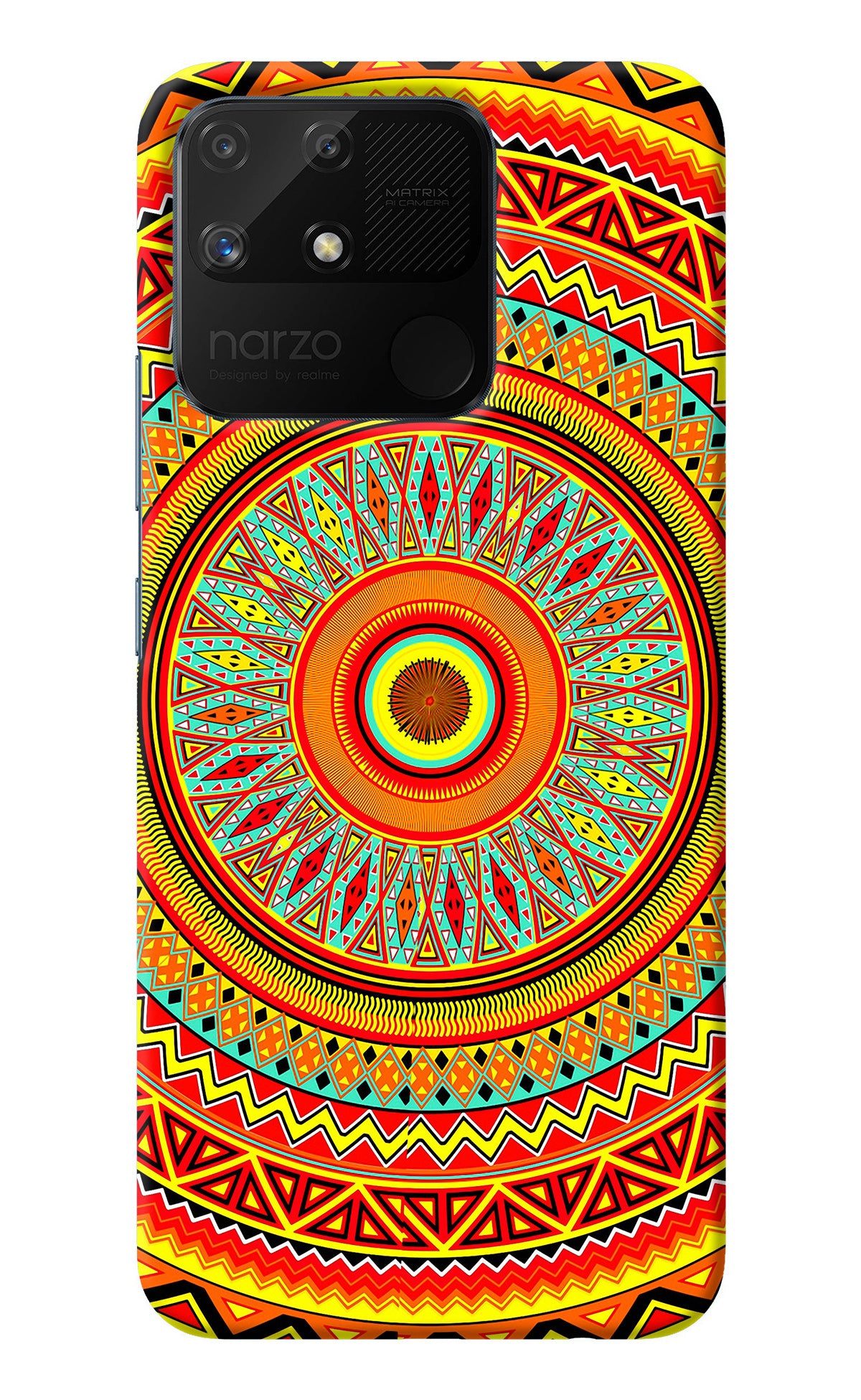 Mandala Pattern Realme Narzo 50A Back Cover