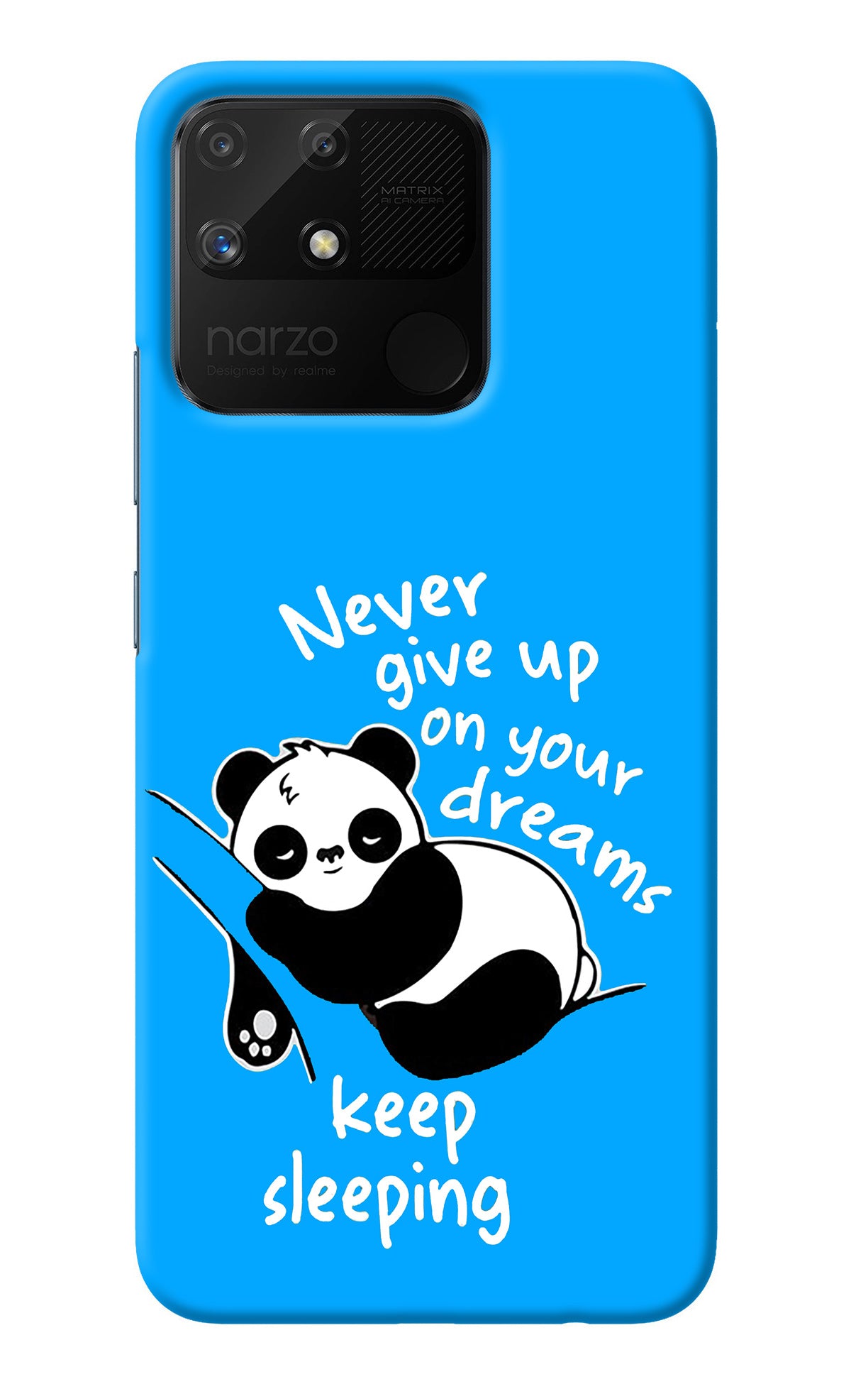 Keep Sleeping Realme Narzo 50A Back Cover