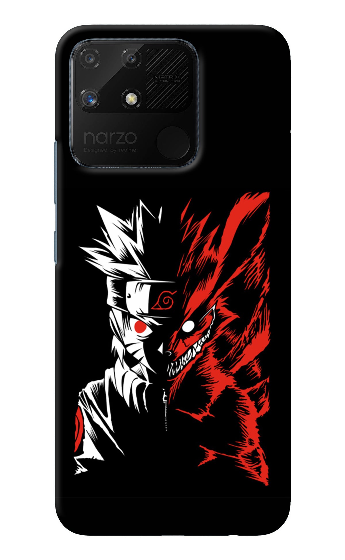 Naruto Two Face Realme Narzo 50A Back Cover