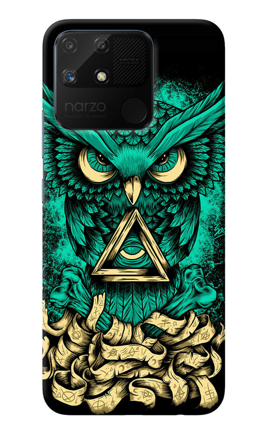 Green Owl Realme Narzo 50A Back Cover