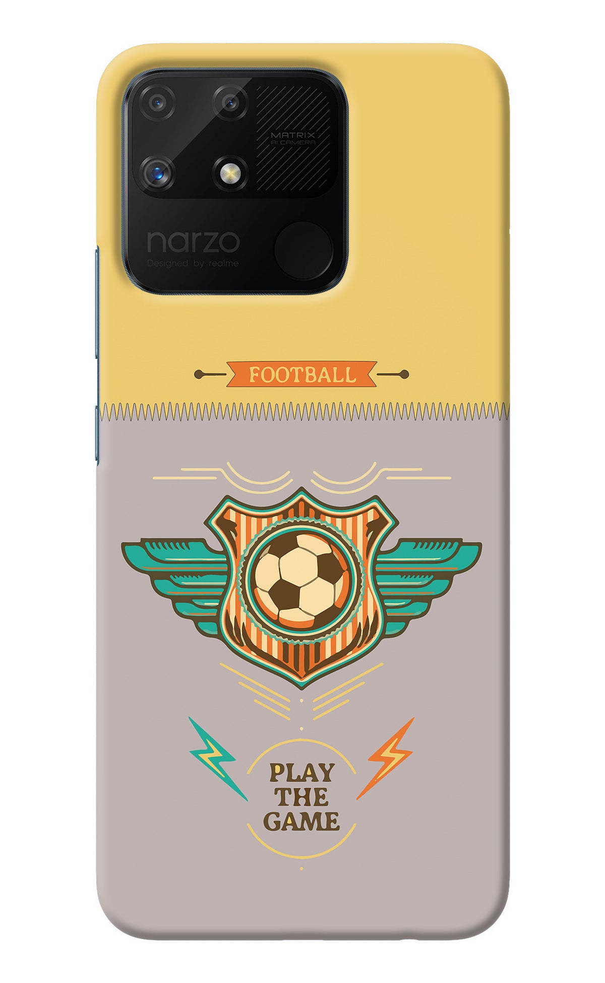 Football Realme Narzo 50A Back Cover