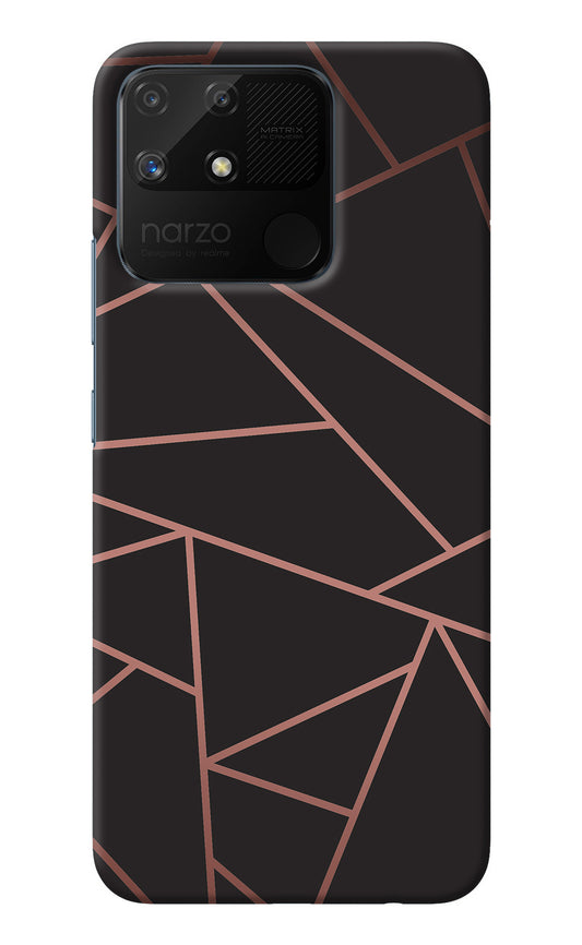 Geometric Pattern Realme Narzo 50A Back Cover