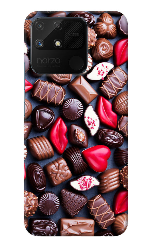 Chocolates Realme Narzo 50A Back Cover