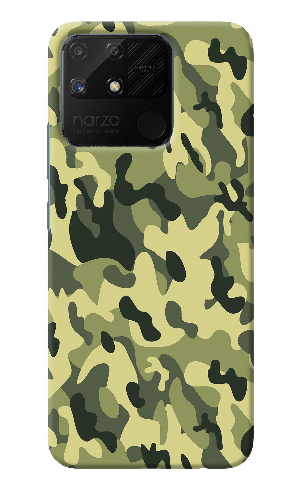 Camouflage Realme Narzo 50A Back Cover