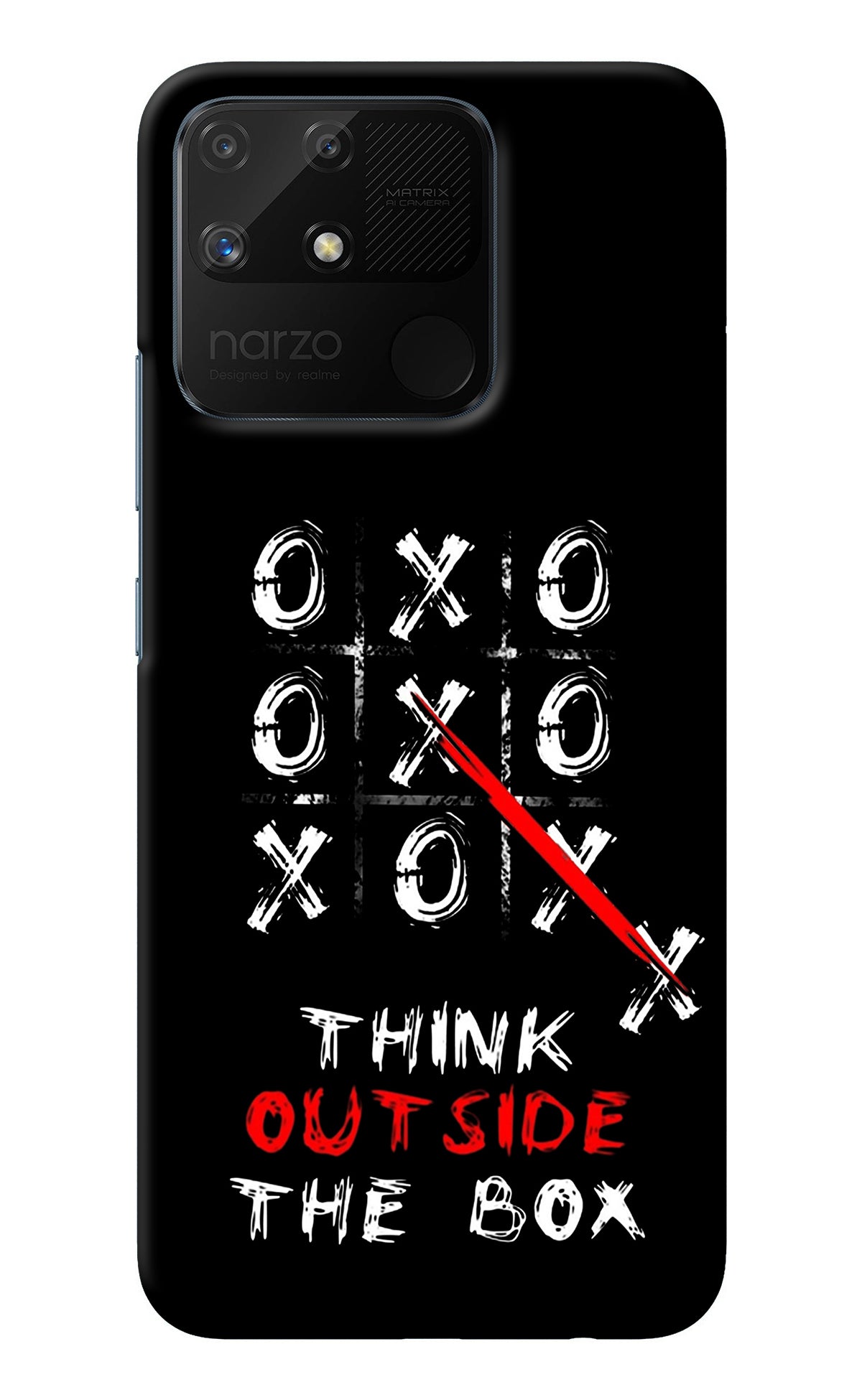 Think out of the BOX Realme Narzo 50A Back Cover