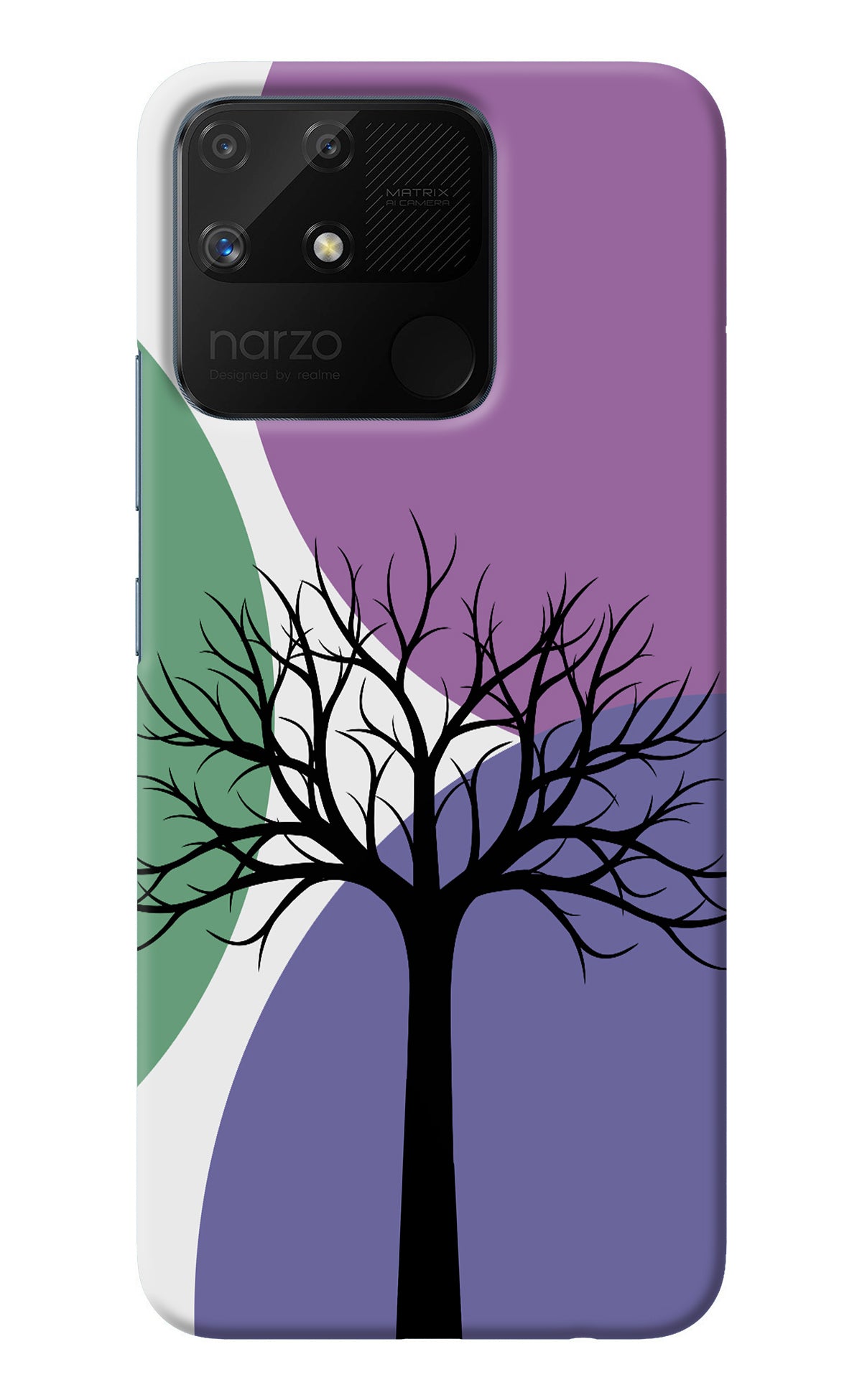 Tree Art Realme Narzo 50A Back Cover