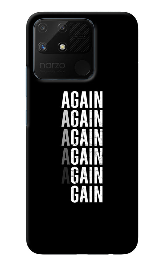 Again Again Gain Realme Narzo 50A Back Cover