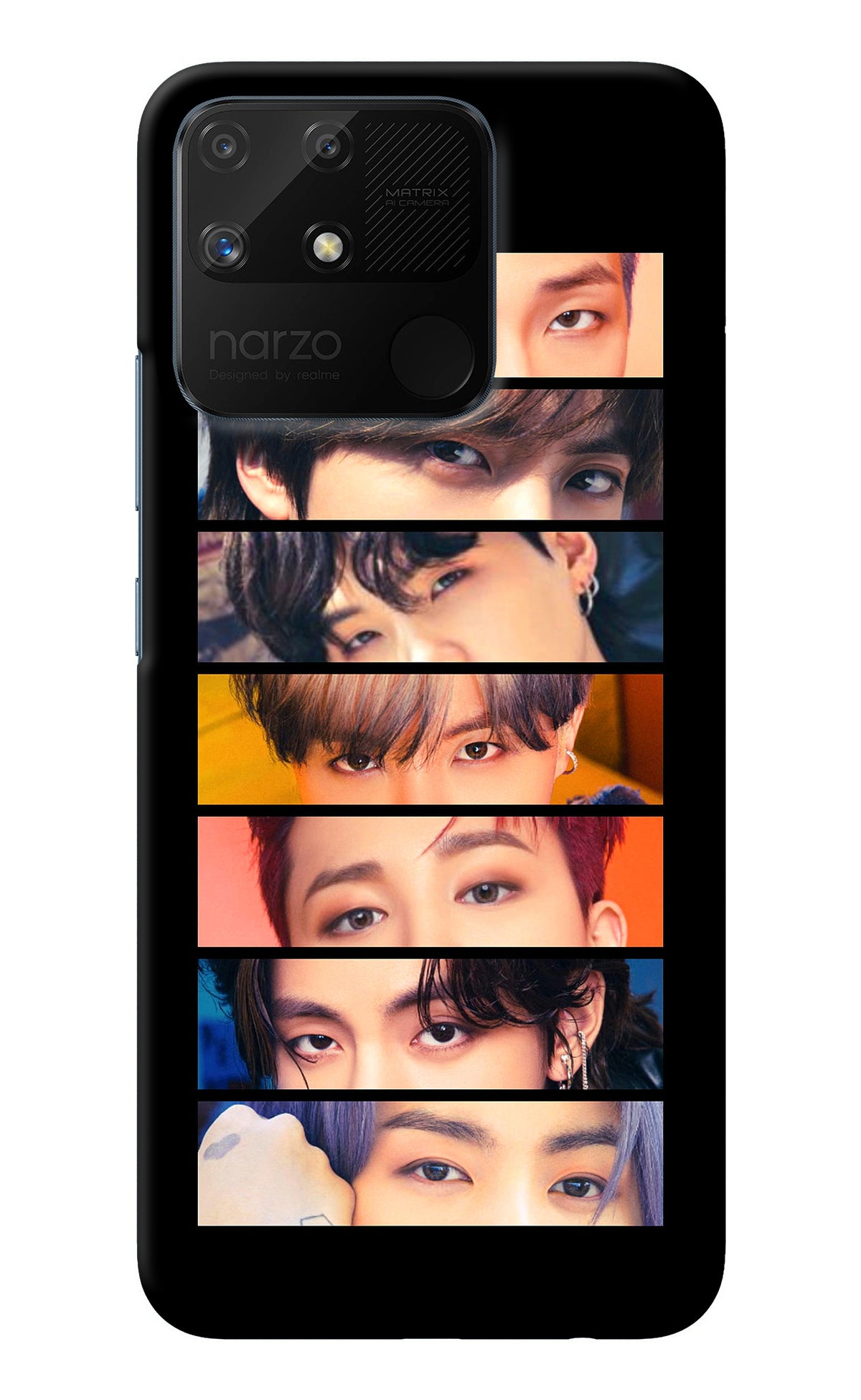 BTS Eyes Realme Narzo 50A Back Cover