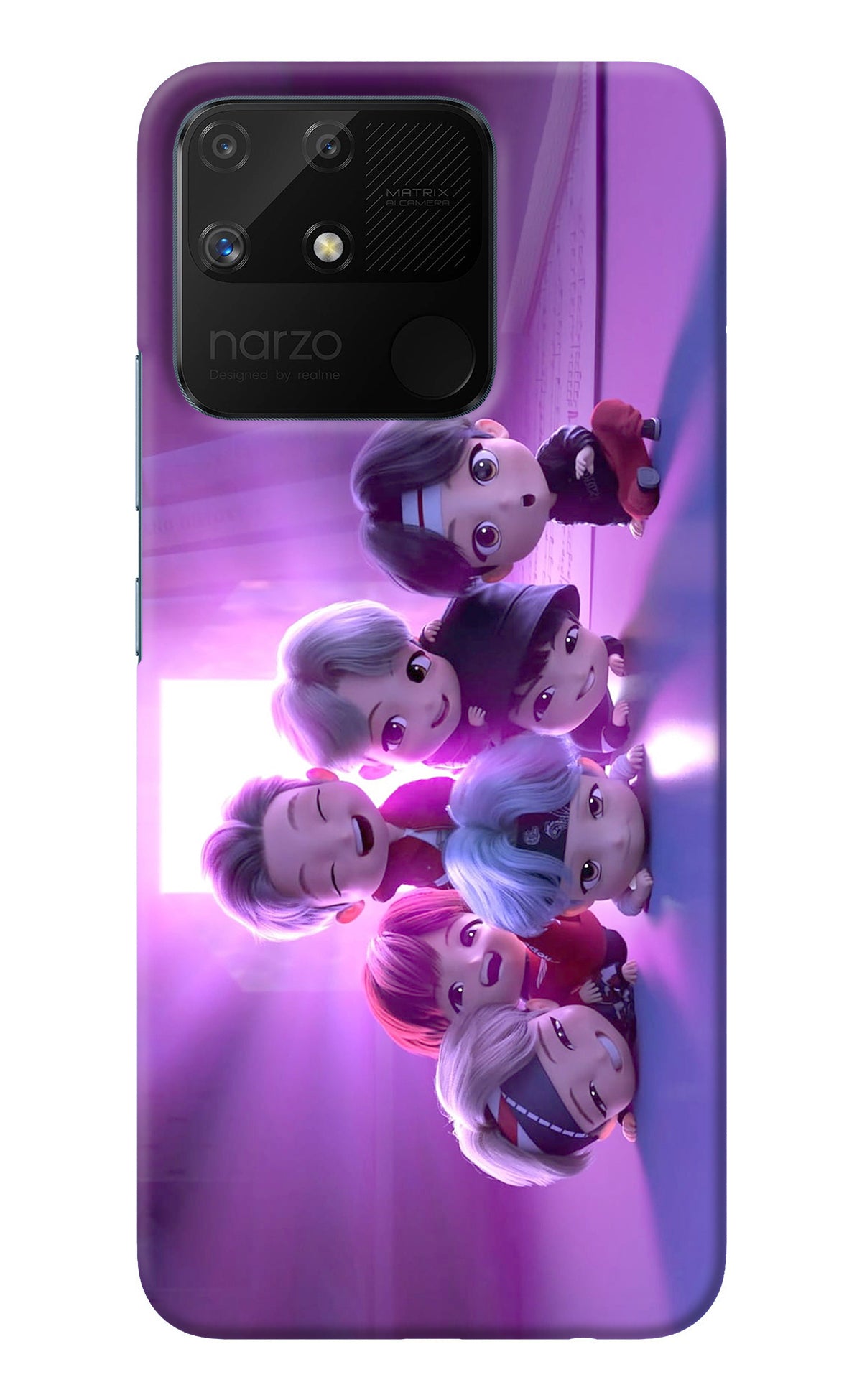 BTS Chibi Realme Narzo 50A Back Cover