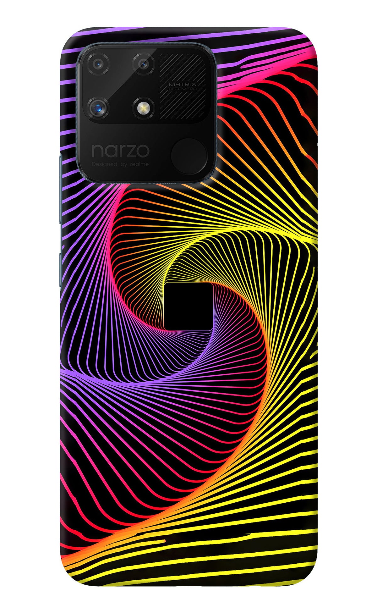 Colorful Strings Realme Narzo 50A Back Cover