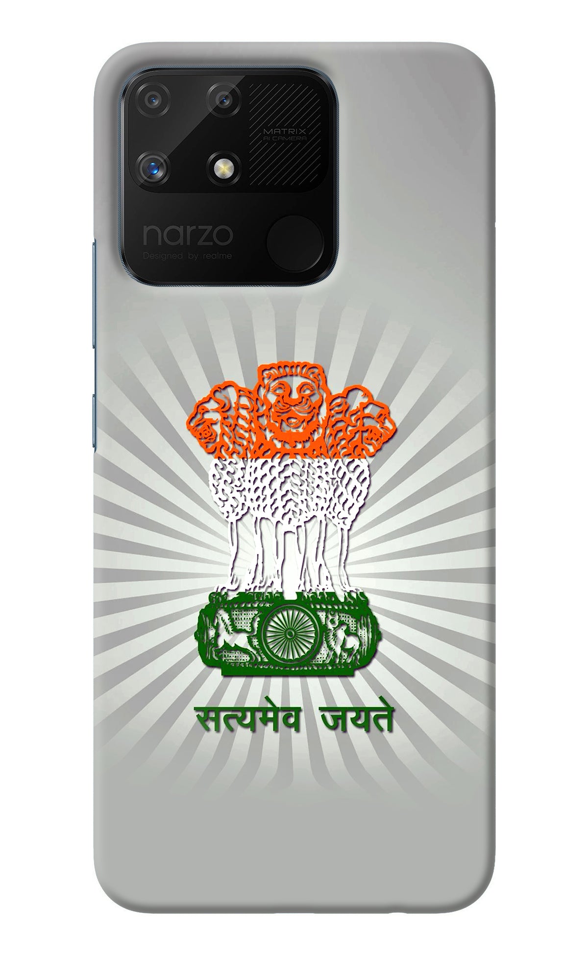 Satyamev Jayate Art Realme Narzo 50A Back Cover