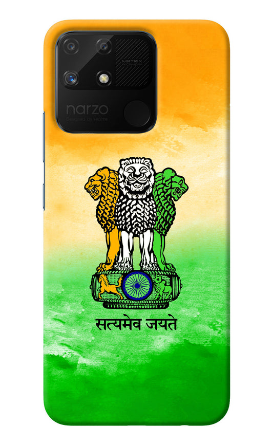 Satyamev Jayate Flag Realme Narzo 50A Back Cover