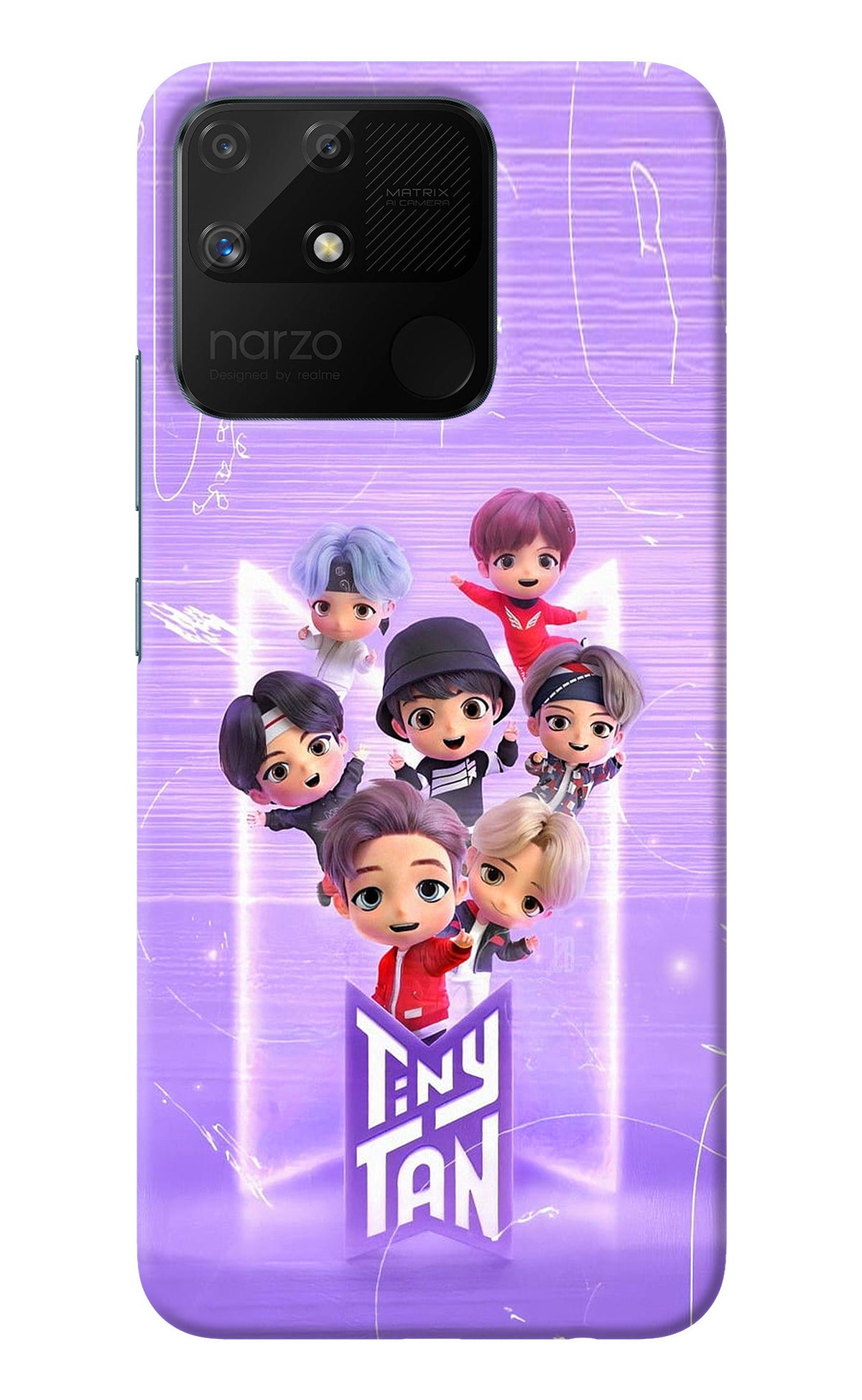 BTS Tiny Tan Realme Narzo 50A Back Cover