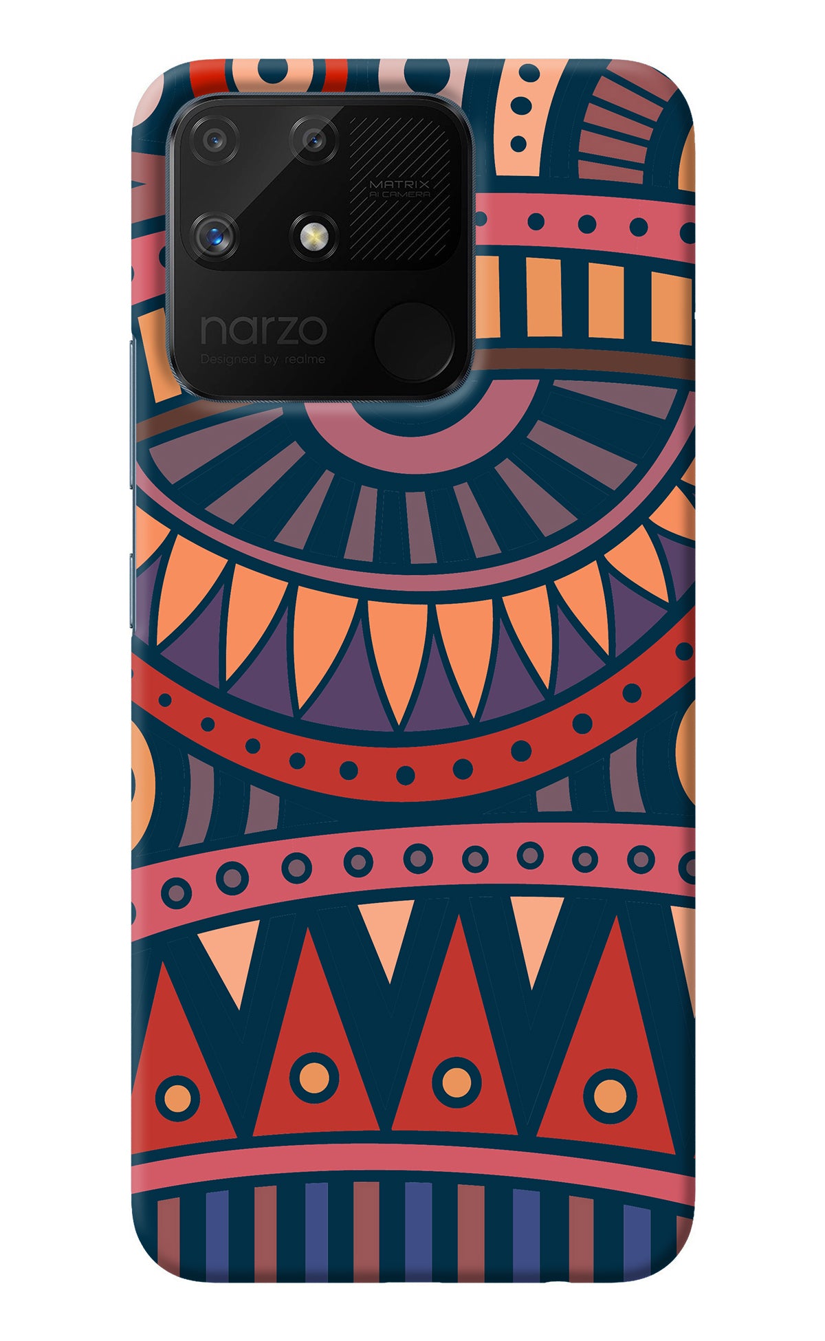 African Culture Design Realme Narzo 50A Back Cover